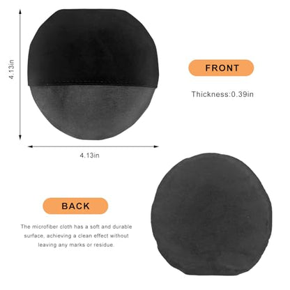 Car Screen Cleaner, Square Microfiber Cloth Non-Scratch Auto Touchscreen Cleaning Wipes, Foldable Touch Screen Pad Universal Cleaning Tool for Vehicle Dashboard Display (Round) - color: Round, 1 Pcs
