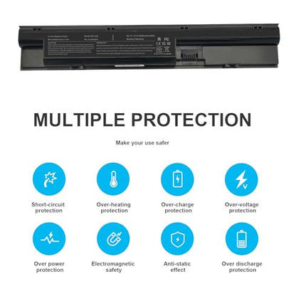 TREE.NB Laptop Battery for HP Probook 440 450 445 470 455 G0 G1 Series 708457-001 707616-242 707616-421 FP06 FP09 HSTNN-IB4J HSTNN-W92C HSTNN-W93C HSTNN-W94C HSTNN-W95C - size: 11x2.3x0.98inch 440