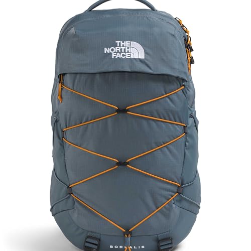 The North Face Borealis Commuter Laptop Backpack - Water Repellent, Laptop Sleeve, Large Main Compartment, Granite Grey/Dust Orange, One Size - color: Granite Grey/Dust Orange