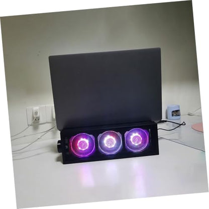 BESPORTBLE RGB Laptop Cooling Pad Adjustable Fan Gaming Notebook Stand Heat Dissipation Holder for Desk and Bed Use