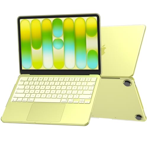 Soonjet for MacBook Neo Case 13 inch 2026 A3404 Clear Mac Laptop Cover | 100% Color Match, Citrus Yellow Matte, Protective Hard Shell, Ultra Thin & Light, Anti Crack Fingerprint Scratch, Durable - color: Citrus Clear