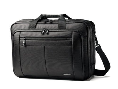 Samsonite Classic Multi Gusset Toploader Briefcase, Black, Triple Gusset 15.6-Inch
