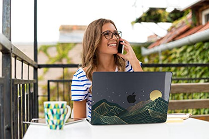 Teryeefi MacBook Pro 13 Inch Case, Hard Shell, Keyboard Cover, Screen Protector, A2338 A2251 A2289 A2159 A1989 A1706, Landscape - color: Landscape