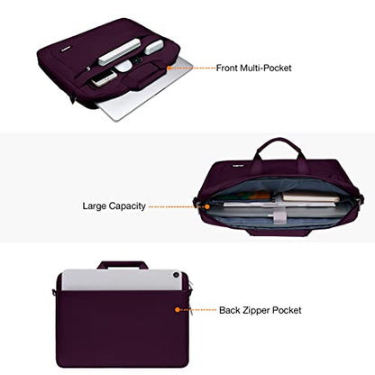 MOSISO Laptop Bag 13.3 inch, 13-14 inch Computer Bags | Compatible with MacBook Neo 13/ Air 13/13.6/ Pro 13/14, Laptop Messenger Bag with Adjustable Depth at Bottom, Magenta Purple - color: Magenta Purple, size: 13.3 inch