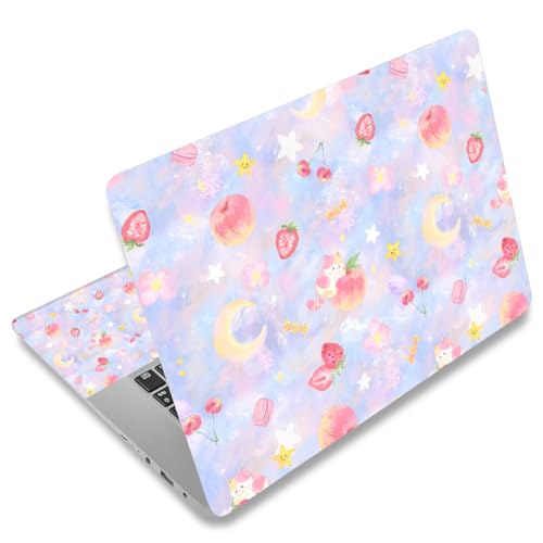 Universal Laptop Skin Protector,Scratch Resistant,Removable Adhesive,Fits Up to 15.6” Laptops - Customizable for Smaller Sizes | Multiple Designs Available (Cute Pastel Theme, 15.6 inch) - color: Cute Pastel theme, size: 15.6 inch