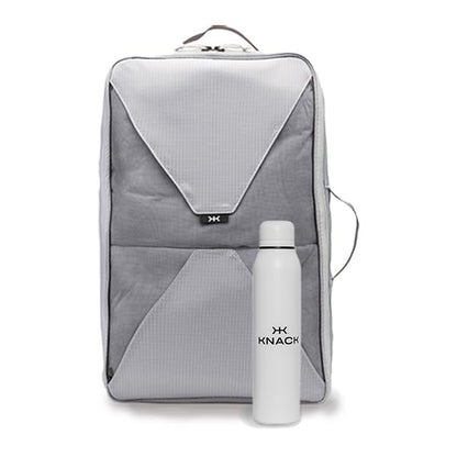 Knack Series 1 Laptop Backpack Travel Set Fits up to 15 Inch - Includes Expandable Packing Insert, and Knack's Insulated Bottle, TSA Approved, Expandable Travel Backpacks (Black, Medium) - color: Black, size: Travel Set