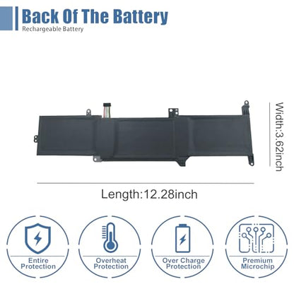 L19C3PF7 L19L3PF5 L19D3PF5 Laptop Battery, 11.34V 45Wh 3900mAh Compatible with Lenovo IdeaPad 3-14ADA05 3-14ARE05 3-14IIL05 3-14IML05 3-15ARE05 3-15IIL05 3-15IML05 Series 5B10X02607 5B10X02599 - size: 12.1*2.4*0.3 inch L19C3PF7