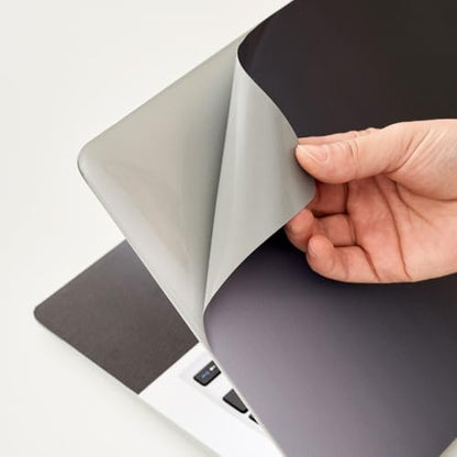 Laptop Skin Sticker Decal 15-15.6 Inches, Universal Reusable Vinyl Sticker for 12.1 13 13.3 14 15.4 Inches Netbook/Notebook PC, Waterproof & Scratch-Resistant (Black - Gradient) - color: Black - Gradient
