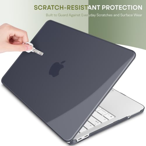 May Chen for MacBook Neo 13 inch Liquid Retina Display ((2026 Release A3404), Slim & Lightweight Protective Case with Screen Protector&Keyboard Cover&Dust Plug, Crystal Black - color: Crystal Black