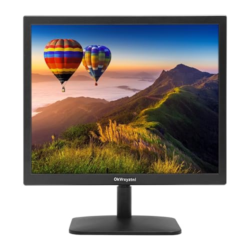 17" Monitor 1280 X 1024 with 45% sRGB Color Correction and 5:4 Aspect Ratio, 75 Hz, VESA Mountable, LED Monitor for PC, Laptop and Computer VGA, HDMI, TN Panel