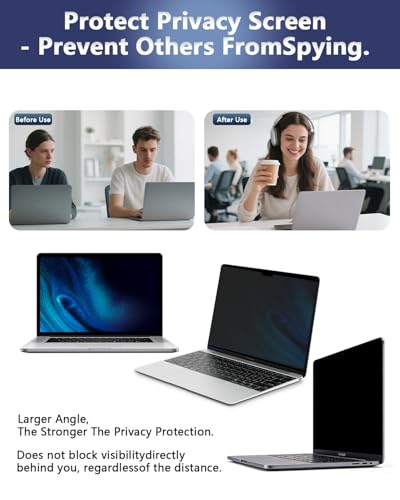 Magnetic Laptop Privacy Screen for 14 Inch 16:10 Aspect Ratio | Screen Size is 11.87 in Wide and 7.42 in High, Removable, Anti Glare, Anti Blue light,Compatible With HP Dell Lenovo Thinkpad - color: Magnetic Laptop 14 Inch 16:10