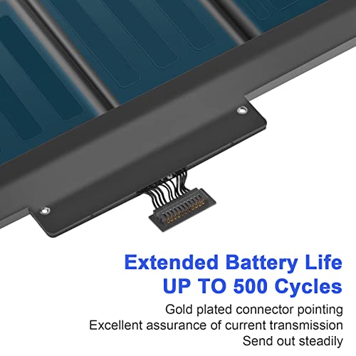 99.5Wh A1618 A1494 Laptop Battery for A1618 A1494 P/N:020-00079 02000079 for MacBook Pro 15" Inch Retina A1398 (Mid 2015 Mid 2014 Late 2013 Early 2015), NOT fit for: A1398 (Mid 2012 Early 2013) - size: 8.27*3.78*0.28inch A1618