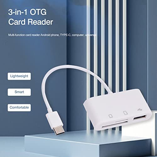 [2 Pack] SD Card Reader for Android, Micro SD Card to USB Adapter, USB C SD Card Reader for Camera Memory Card Reader, Wansurs SD Card Reader for PC Phone Pads