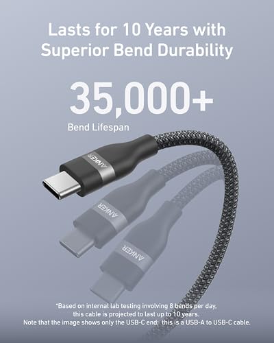Anker Car Carplay Cable for iPhone 15 16 16 Pro Max Plus,Upcycled Braided USB A to USB C Car Charger&140W USB-C Charger, Anker Laptop Charger,4-Port Multi-Device Fast Charging