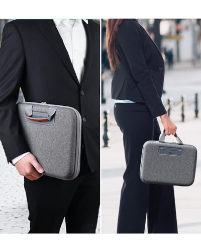 Hard Laptop Case 14 Inch with Stopper and Book Clip -Gray | Shockproof Waterproof Laptop Case 14 Inch for HP Dell Lenovo ASUS Acer - 15.3 MacBook Air M4 M3 Case - color: Gray, size: 14-15.3 Inch