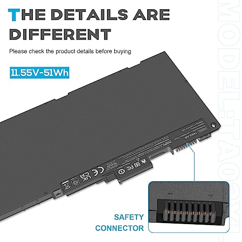 TREE.NB TA03XL Battery for HP EliteBook 755 G4 840 848 850 ZBook 14U 15U HSTNN-IB7L 854047-1C1 854108-850 HSTNN-172C-4 - size: 7.75x4x0.27inch TA03XL