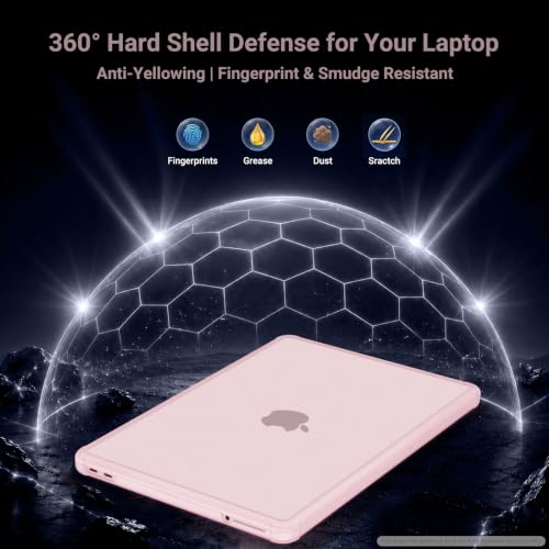 MOSISO Compatible with MacBook Neo Case 13 inch 2026 A3404 A18 Pro Chip | Anti-Cracking Cover Matte Finish Seamlessly Closes Protective Hard Shell Case Cover with TPU Bumper, Blush - color: Blush