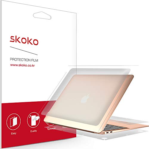 skoko Invisible Matte Full Body Skin for MacBook Air 13 inch M1 2021, Premium TPU Anti Scratch Protective Film