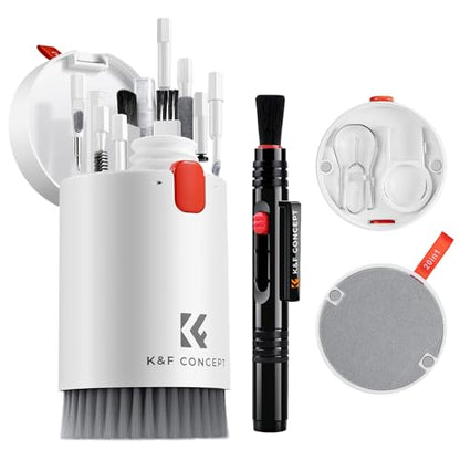 K&F Concept 20-in-1 Keyboard Cleaning Kit Laptop Cleaner with Lens Cleaning Pen, Multifunctional Electronic Device Cleaning Tool, for iPhone AirPods MacBook iPad Camera