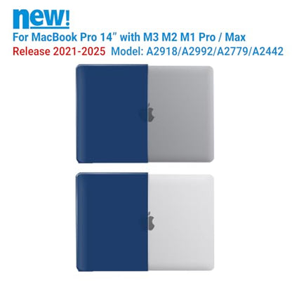 IBENZER Compatible with MacBook Pro 14 Inch Case 2026 2025 2024 2023 2022 M5 M4 M3 M2 M1 A3434 A3112 A3185 A3401 A2918 A2992 A2779 A2442 Mac Pro/Max,HardShellCase&KeyboardCover,Navy Blue, T14NVBL+1 - color: Navy Blue, size: For Macbook Pro 14" with Touch