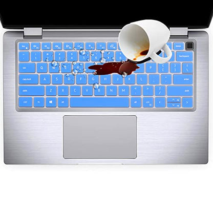 Keyboard Cover Skin for Dell Latitude 14" 7430 7420 7410, Dell Latitude 5430 5431 5420 14", Dell Latitude 7520 15.6" Dell Latitude 9000 9510 9520 9420 9430 Keyboard Protective Cover-Blue - color: Blue
