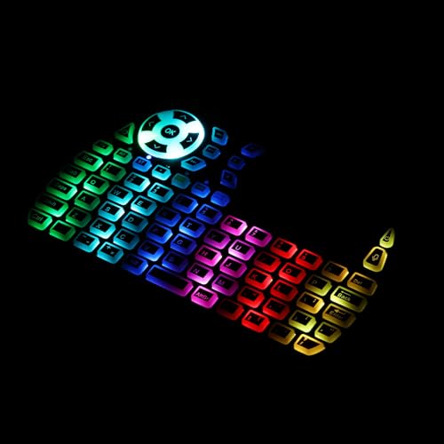 iPazzPort Mini Keyboard,Bluetooth&2.4G with Touchpad, Portable Wireless Keypad with IR Learning, RGB Backlight, Rechargeable, for PC,Android TV Box,Mac, Nvidia Shield, Laptop,Essential Home Keypad