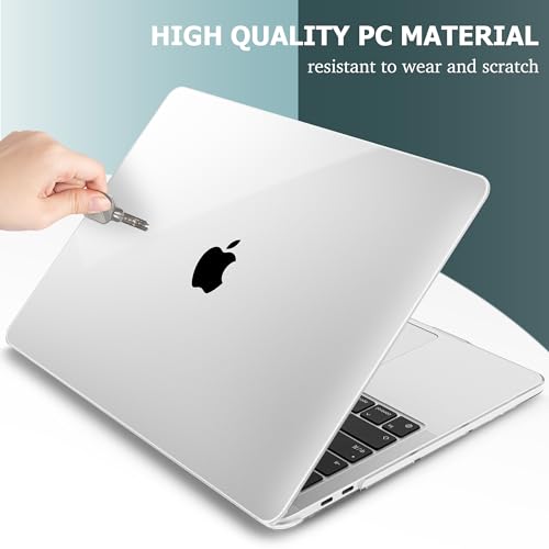 May Chen for MacBook Pro 16 inch 2019 Release A2141,Plastic Hard Shell Case Cover with Screen Protector & Keyboard Cover for MacBook Pro 16 Retina with Touch Bar and Touch ID - Crystal Clear - color: Crystal Clear