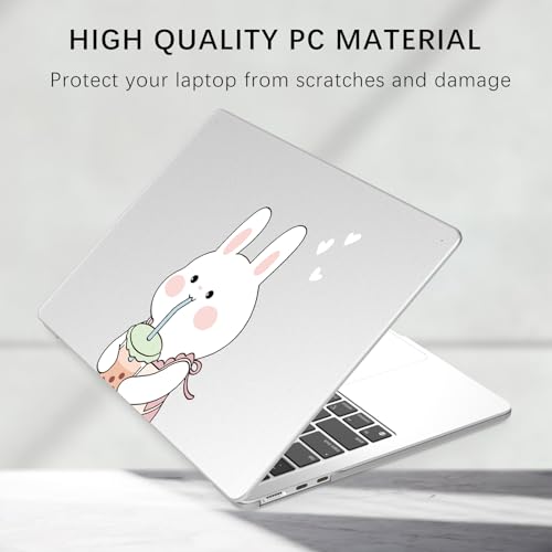 Compatible with MacBook Pro 13 inch Case Cute Kawaii Bunny | M2 2025, 2024-2016 A2338 M1 A2251 A2289 A2159 A1989 A1708 A1706 | Protective Hard Shell Matte Cover for Mac Pro 13 - color: Bunny A, size: MacBook Pro 13 inch