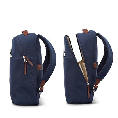 Samsonite Virtuosa Carry-On Travel Backpack with Padded Laptop Sleeve, Navy - color: Navy