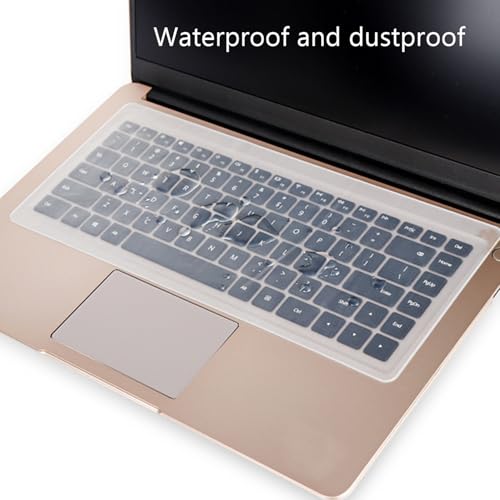 Universal Keyboard Cover for 13.3" 14" inch Laptop Notebook Ultra Thin Silicone Waterproof Dustproof Keyboard Protector Skin, Clear (Size:12.2" x 5.07")