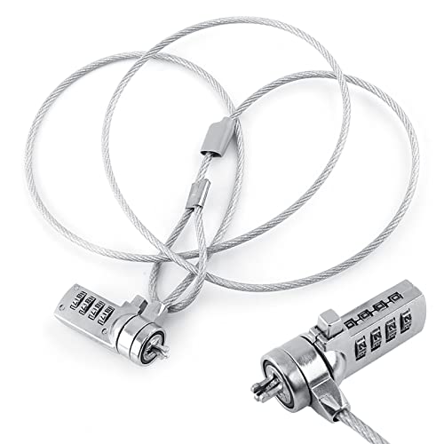 Cable Lock, Laptop Locking Cable Combination Laptop Lock Cable Locks with Combination Laptop Lock Notebook Combination Lock Cable Chain Theft Deterrent 4 Digit Password for