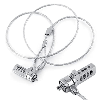 Cable Lock, Laptop Locking Cable Combination Laptop Lock Cable Locks with Combination Laptop Lock Notebook Combination Lock Cable Chain Theft Deterrent 4 Digit Password for