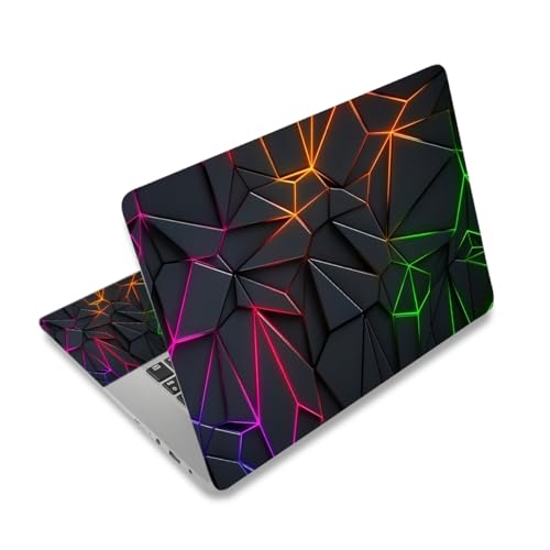 DINKY Laptop Notebook Skin Sticker Cover Decal, 13 13.3 14 15 15.4 15.6 inch Laptop Vinyl Skin Sticker Cover Soft Art Protector Netbook, Glowing Diamond Grid - color: Glowing Diamond Grid