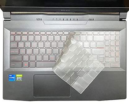 Keyboard Cover for MSI Cyborg 15 A13VE 2023, MSI GL66 GL76, Stealth GS77, Katana GF66 GF76, Raider GE78 HX, MSI Sword 15 17, MSI Crosshair 15.6" 17.3", Stealth 16 17 Studio Keyboard Skin Accessories