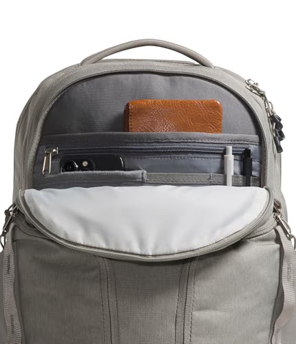 The North Face Surge Laptop Pack, Stone Slab Lt Hth/Stone Slab, OSFA | Everyday Travel Bag, Laptop Sleeve, Water-Repellent - color: Stone Slab Light Heather/Stone Slab