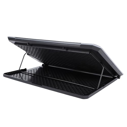 GOWENIC Laptop Cooling Pad, 8 Level Height Gaming Laptop Cooler with RGB Lights, 2 USB Ports Fan Stand for 12-19 Inch, Notebook Cooler with Ergonomic Design (14 Fans)