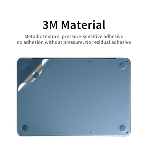4 in 1 Ultra Thin 3M Vinyl Full Size Laptop Skin Palm Rest Sticker for 2026 New Released MacBook Pro Neo 13 Inch A3404 (Indigo Blue) - color: Indigo Blue