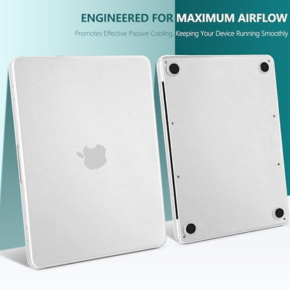 Matte Frosted Compatible with MacBook Neo 13 Inch 2026 (Model A3404 | A18 Pro Chip) | Anti-Fingerprint Hard Shell, Ultra Slim, Non-Slip, Lightweight Protective Cover | Frosted Clear - color: Matte Clear