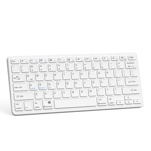 MMK Wireless iPad Keyboard-White | Tablet Keyboard for iPad 11th/10th/9th/8th & Pro 13/12.9/11", Air 13/11" and Other Bluetooth-enabled Devices. - color: White