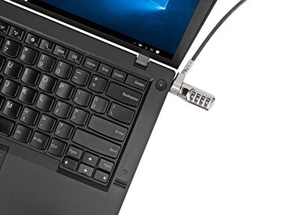 Targus DEFCON 3-in-1 Lock, Resettable Combination Retail Lock for Laptop Computer and Desktop Security Cable (ASP86RGL) - size: 3-in-1 Lock, style: Resettable Combination