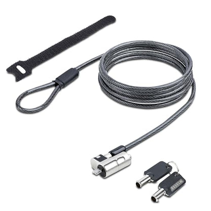 StarTech Nano Laptop Cable Lock, 6.6ft, TAA, Anti-Theft Keyed Lock (2m) | For EliteBook/2-1 Laptops, Steel Cable Lock For Laptop, Security Cable Locks Nano Slot Notebooks - size: Nano, style: Unique Keyed