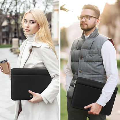RAINYEAR Laptop Sleeve Case 11-13 Inch, Protective Padded Case with Front Pocket, Computer Cover Laptop Bag Compatible with 13.3 Inch MacBook Air/Pro, MacBook Neo A18, HP, Dell, Lenovo, Acer, Black - color: Black, size: 11-13 inch