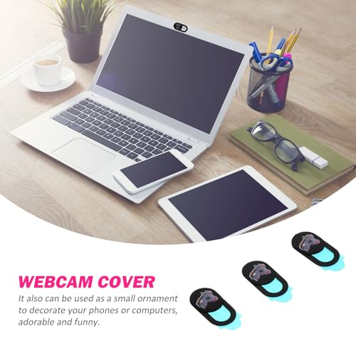 DOITOOL 3pcs Laptop Webcam Privacy Covers with Koala Pattern, Ultra-Thin Sliding Camera Lens Caps for Computers, Tablets, and Smartphones, Anti-Peeping Security Protectors