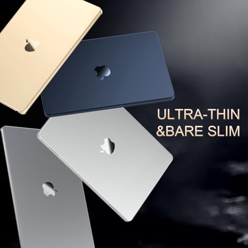 AKIT Compatible with MacBook Air 15 Inch Case 2026 2025-2023 M5 M4 M3 M2 A3448 A3241 A3114 A2941, [Ultra-Thin] [Official Color Match] Hard Case Protector Cover for MacBook Air 15 Inch, Starlight - color: Starlight