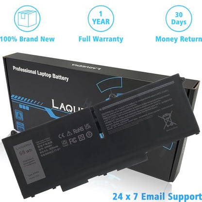 07KRV Laptop Battery Compatible with Dell Latitude 5430 5530 Precision P104F 3570 P104F005 P137G004 P137G Series M69D0 H4PVC Y86WG 0H4PVC 0Y86WG 08WRCR 078FWY 4FVJG O7KRV 15.2V 58Wh 4-Cell - style: 07KRV