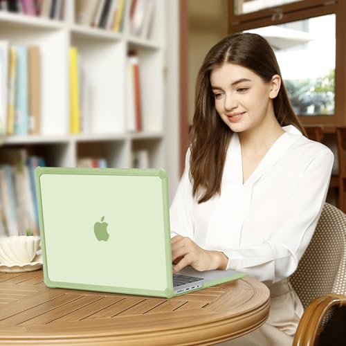 MOSISO Compatible with MacBook Pro 14 inch Case M5 M4 M3 M2 M1 2026-2021 | 3 in 1 Kit Anti-Crack Hard Shell with TPU Bumper, A3427 A3426 A3434 A3112 A3185 A3401 A2918 A2992 A2779 A2442, Sage Green - color: Sage Green