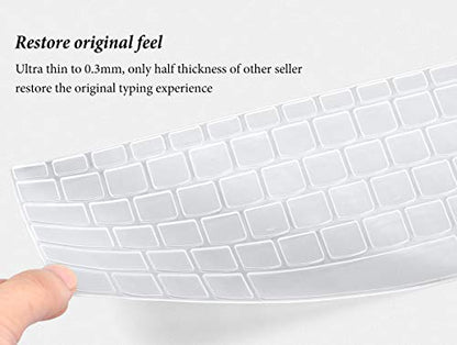 Keyboard Cover Skin for Lenovo Ideapad Flex 5i 14" 2 in 1 Laptop/Yoga 7i 5i 14/ Flex 5 5g 14" 2-in-1 Laptop/Flex 5 14IIL05 14 /Idepad S540 14/ ThinkBook 14 Gen 2 Gen 4/ThinkBook 14s Yoga- Clear - color: Clear