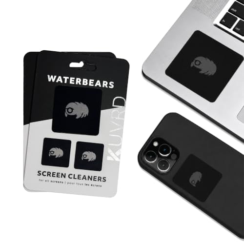 KUVRD Waterbear - Universal Screen Cleaners - Teeny Tiny Cleaning Tools for Your Lenses & Screens - 2-Pack - (2-Pad Sets) - size: 2-Pack (2-Pad Sets)