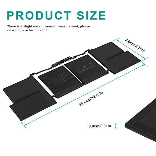 Fancy Buying A2113 A2141 Laptop Battery Compatible with MacBook Pro 16-inch A2141(2019 Version) EMC 3347,fits MVVJ2xx/A MVVK2xx/A MVVL2xx/A MVVM2xx/A - size: 12.52*3.78*0.31inch A2113