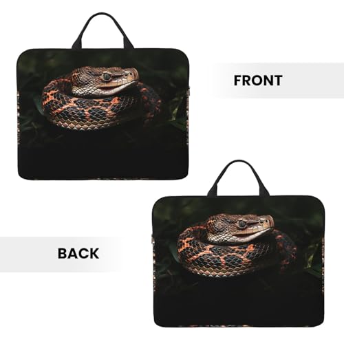 14 inch Laptop Sleeve with Handle Shockproof Laptop Bag Waterproof Computer Cover Bag Snake Briefcase